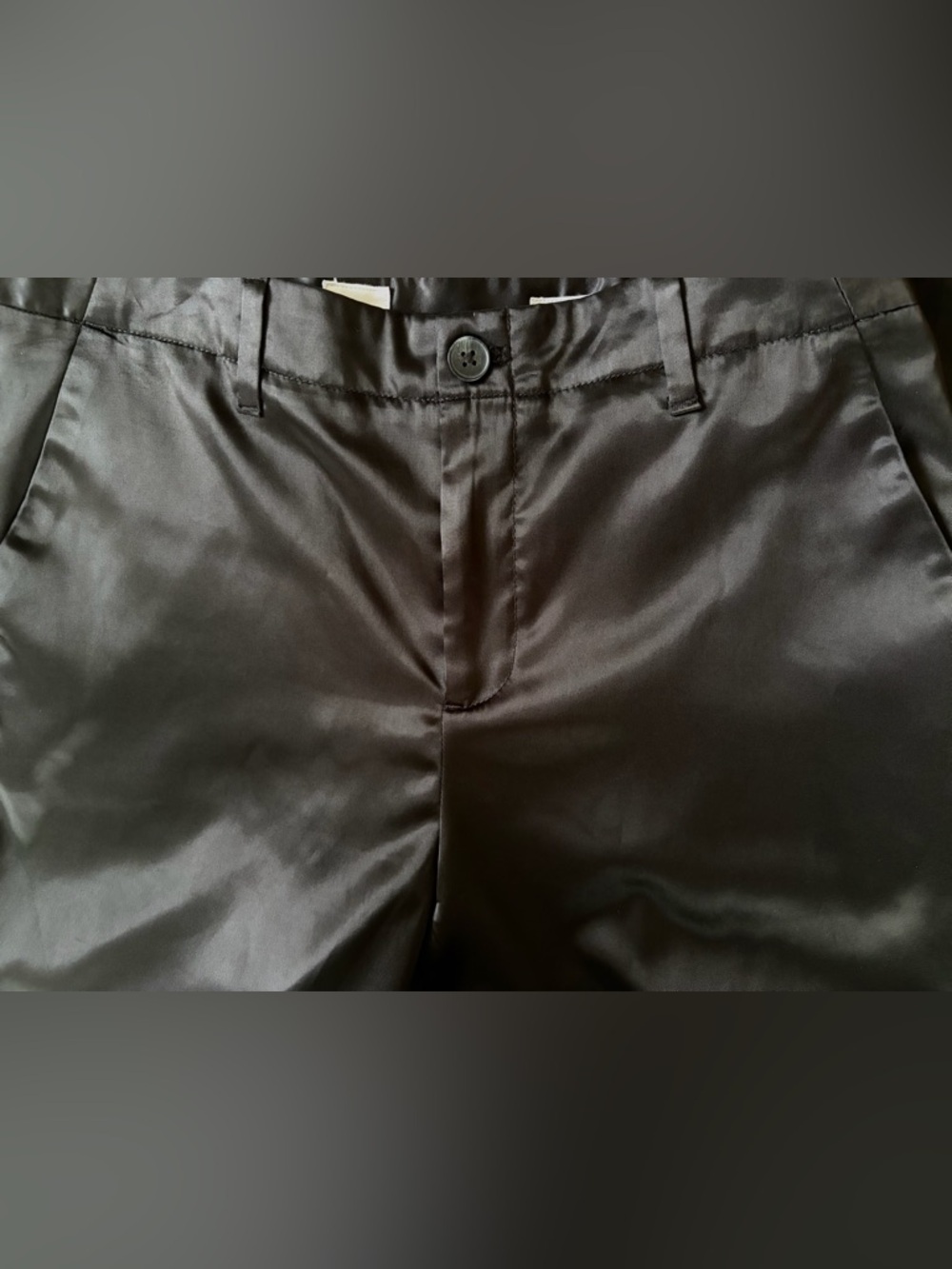 Gap Women’s Girlfriend Mid Rise Crop Satin Pants - Picture 3 of 7